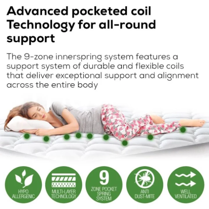 kingston slumber mattress king single size bed euro top pocket spring bedding foam 34cm v219 furbedknga2ks kingston slumber mattress king single size bed euro top pocket spring bedding foam 34cm v219 furbedknga2ks